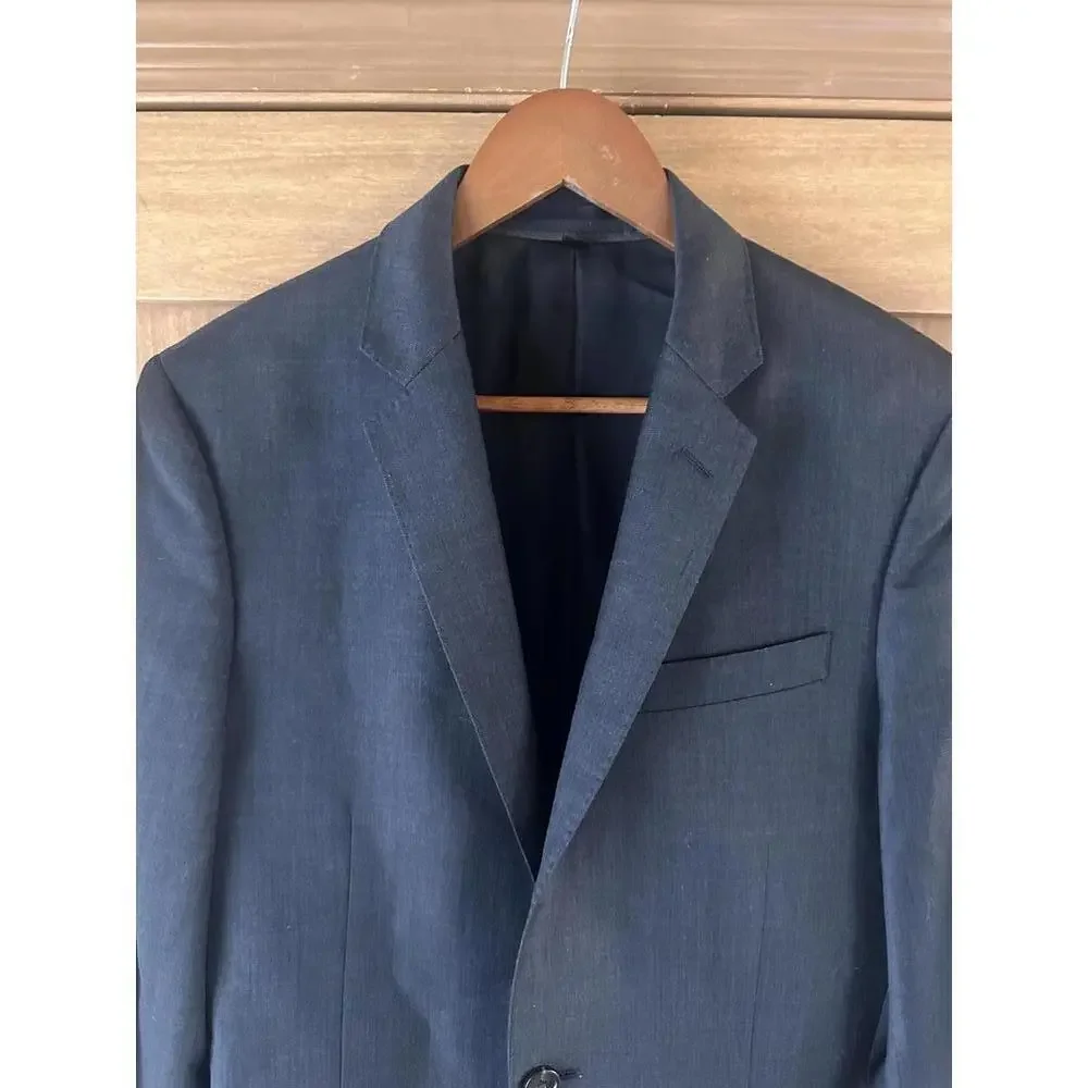J.Crew Italian Wool Men’s Ludlow Tollegno 1900 Blazer Jacket Navy size 38S